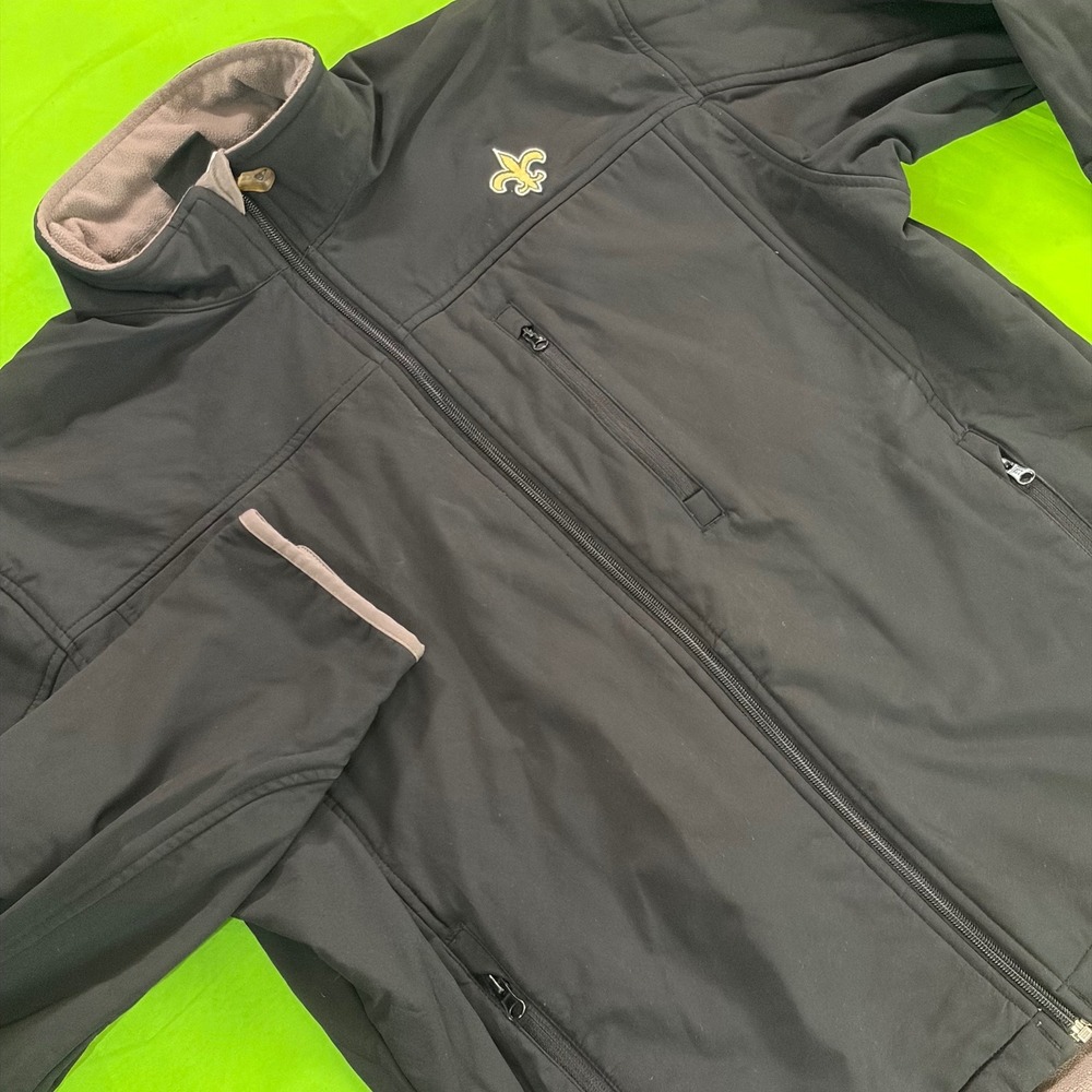 New Orleans Saints NFL Team Apparel Jacket Mens XL Full Zip Football Fan Gear